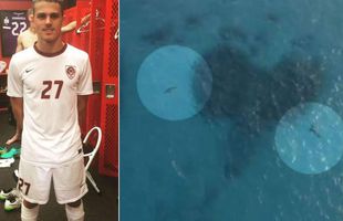 Sfârșit tragic » Corpul unui fotbalist a fost devorat de rechini după ce acesta s-a înecat