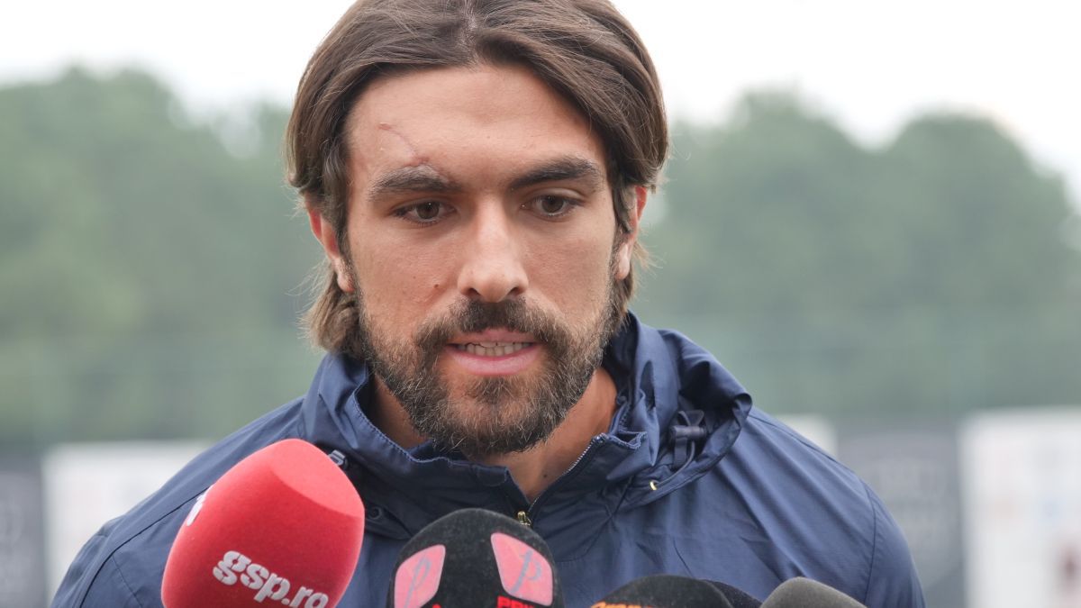 Cicatricea lui Andrea Compagno, după ciocnirea cu Darius Olaru