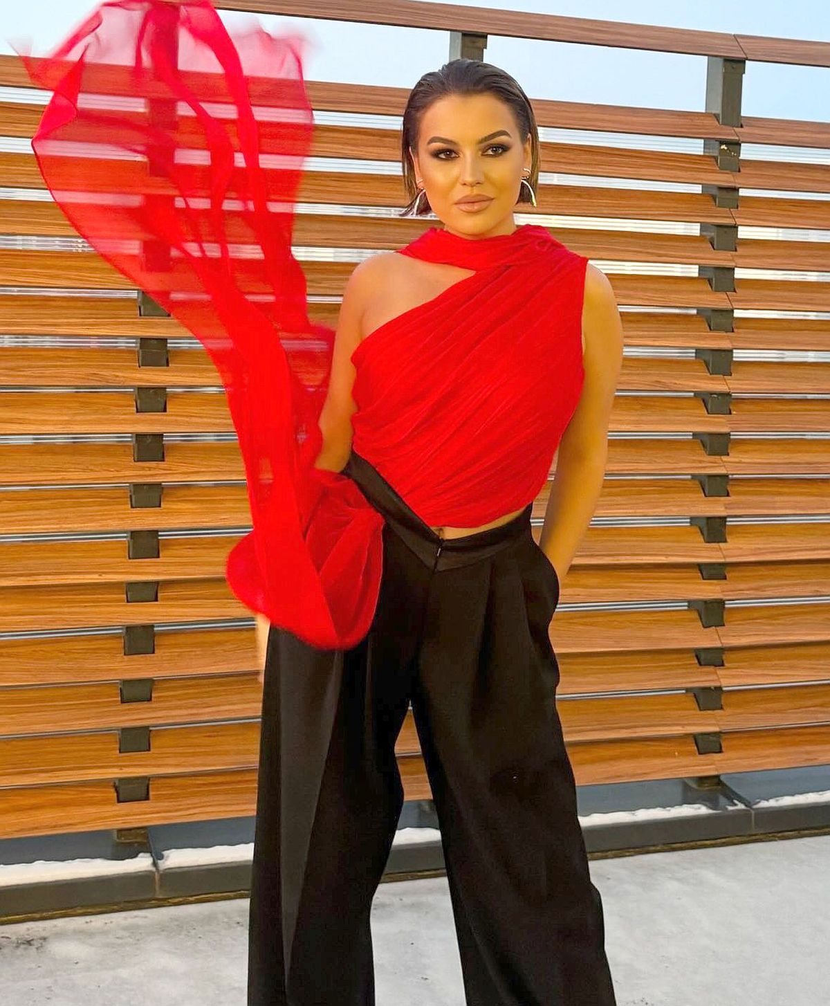 Romina Gingașu, soția lui Piero Ferrari, apariție la TV. Foto: Instagram