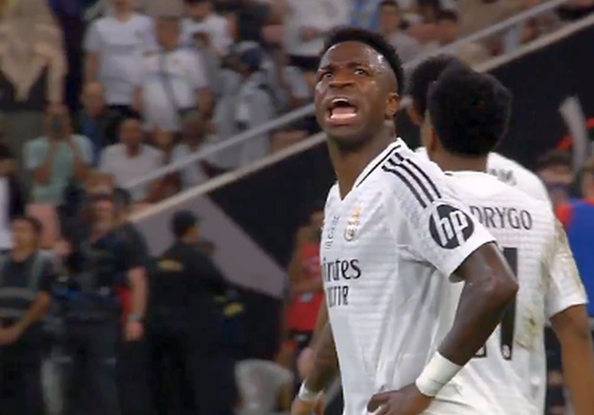 Scandal și pe tunel după Real Madrid - Mallorca! Vinicius, ținut cu greu: „Mergi acasă, c***o!”