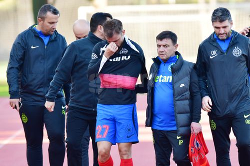Darius Olaru a ieșit accidentat în meciul cu Hamburger SV / foto: GSP