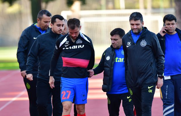 Lovitură grea pentru FCSB în primul meci al anului » Darius Olaru s-a accidentat și a ajuns la spital! GSP a aflat cât va lipsi