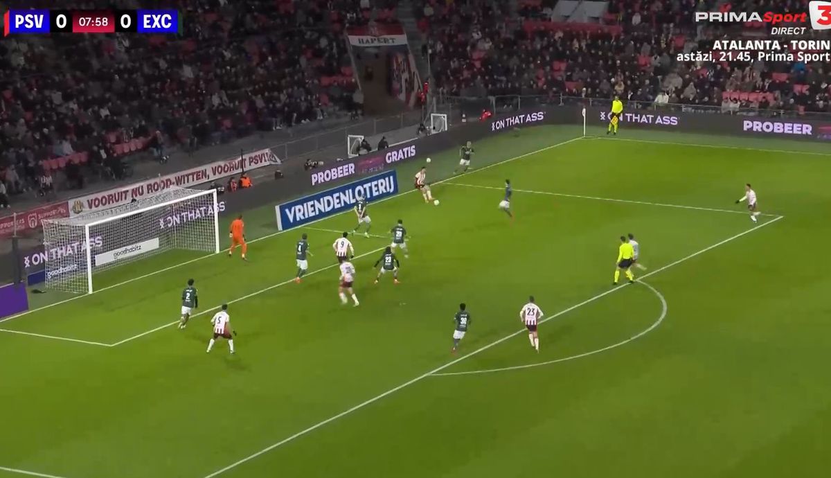 Dennis Man, pasă de gol în PSV - Excelsior
