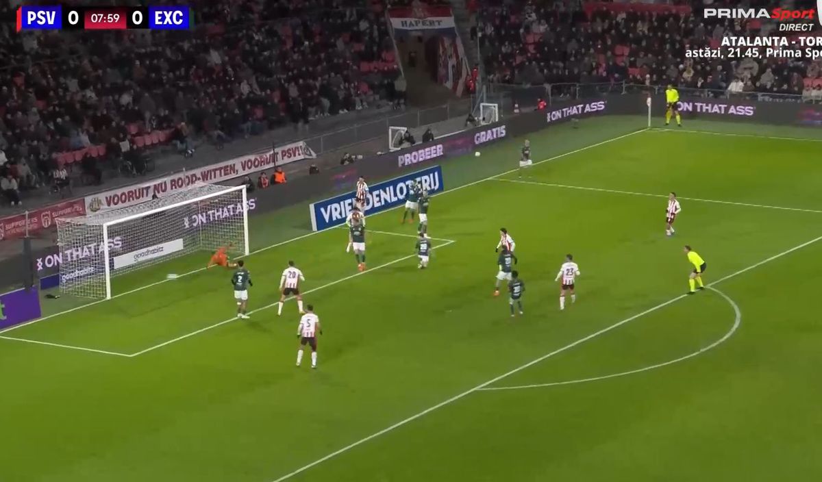 Dennis Man, pasă de gol în PSV - Excelsior
