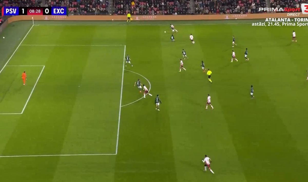 Dennis Man, pasă de gol în PSV - Excelsior