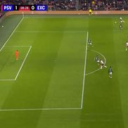 Dennis Man, pasă de gol în PSV - Excelsior // FOTO: captură Prima Sport