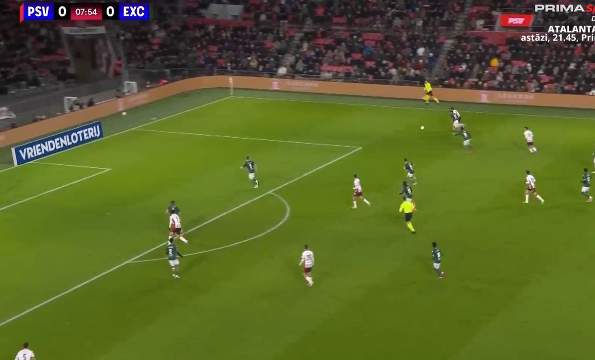 Dennis Man, pasă de gol în PSV - Excelsior