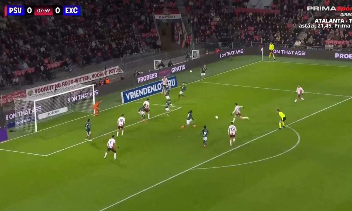 Dennis Man, pasă de gol în PSV - Excelsior