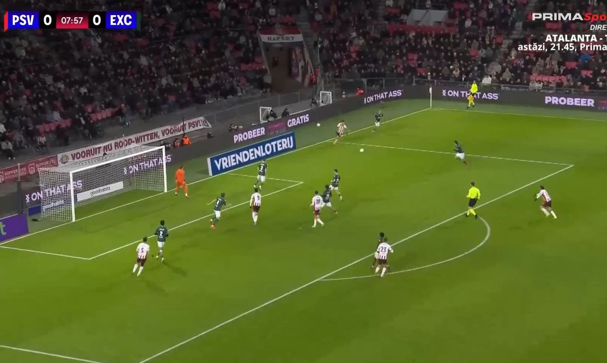 Dennis Man, pasă de gol în PSV - Excelsior