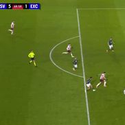 Dennis Man, gol în PSV - Excelsior // FOTO: captură Prima Sport