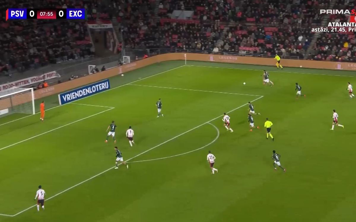 Dennis Man, pasă de gol în PSV - Excelsior