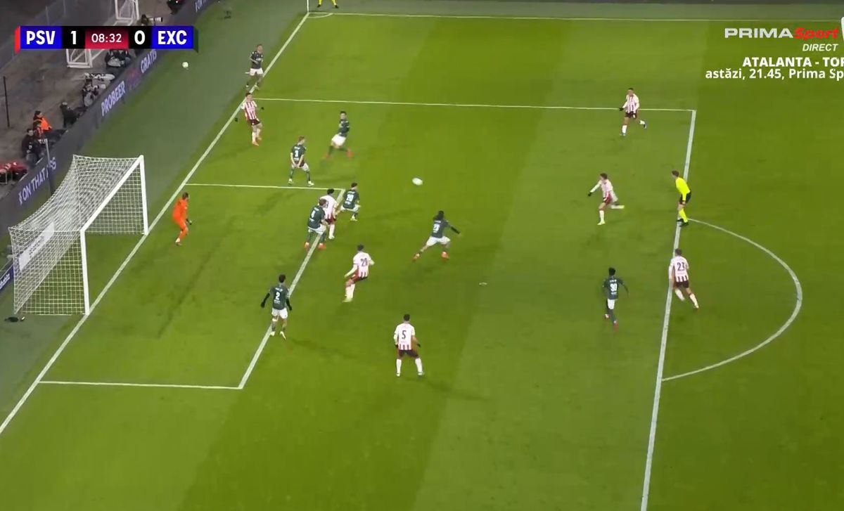 Dennis Man, pasă de gol în PSV - Excelsior