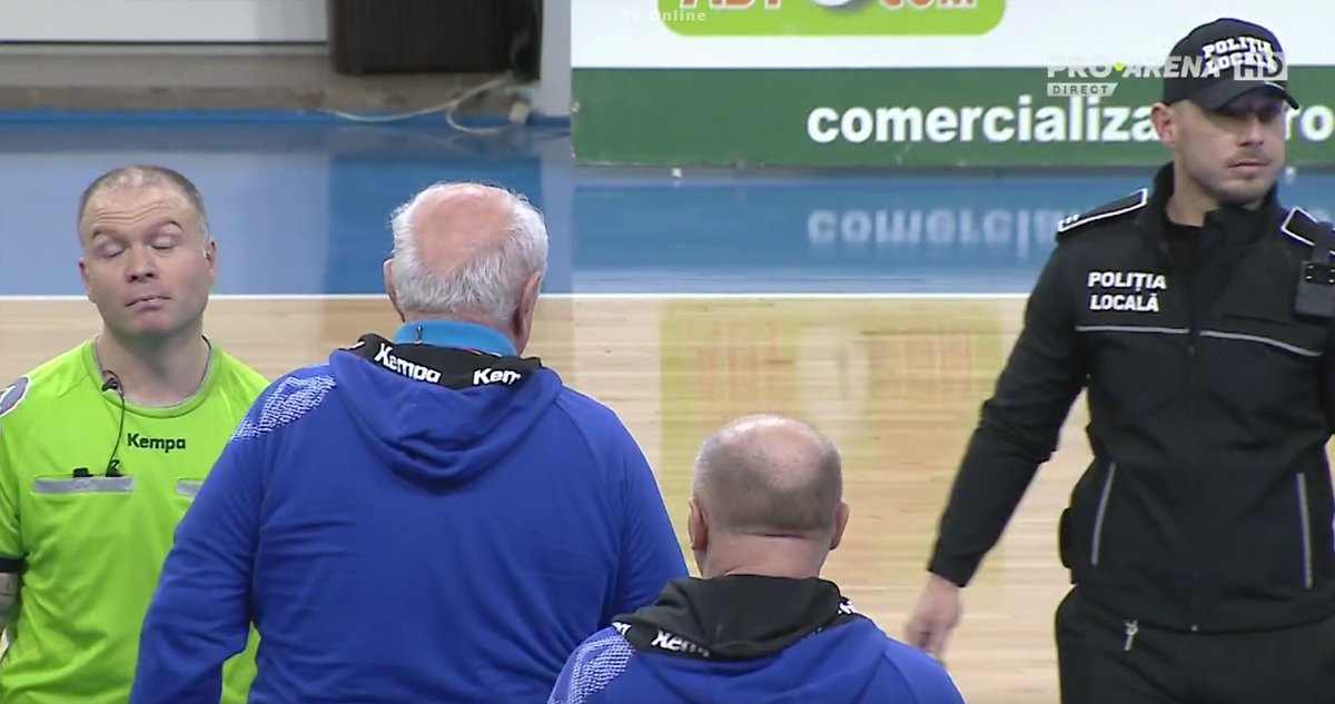 Poliția pe teren la meciul din „Liga Florilor” » Gheorghe Tadici s-a aflat în prim-plan