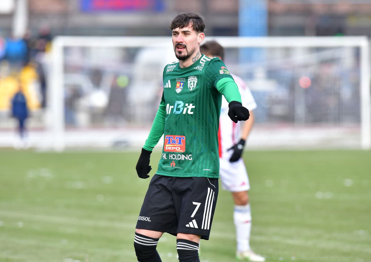 A revenit pe teren după 4 luni în care s-a luptat cu depresia, în primul meci jucat de Slobozia pe stadionul modernizat