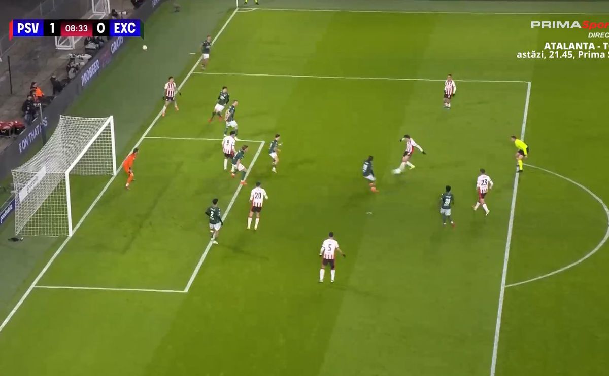 Dennis Man, pasă de gol în PSV - Excelsior