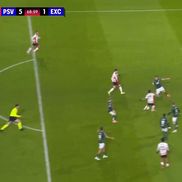 Dennis Man, gol în PSV - Excelsior // FOTO: captură Prima Sport