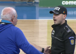 Poliția pe teren la meciul din „Liga Florilor” » Gheorghe Tadici s-a aflat în prim-plan