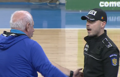 Poliția pe teren la meciul din „Liga Florilor” » Gheorghe Tadici s-a aflat în prim-plan
