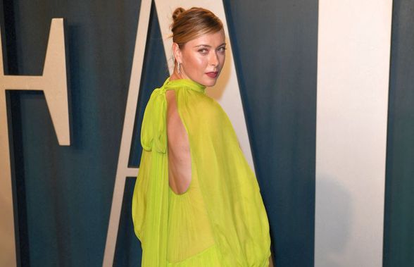 FOTO Maria Sharapova a făcut senzație pe covorul roșu la Oscaruri, într-o rochie vaporoasă