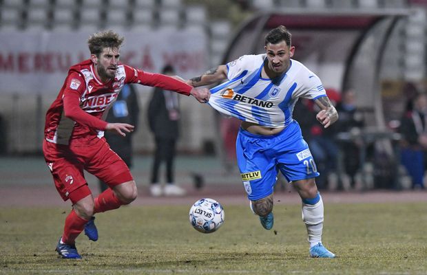 Jovan Markovic are din nou probleme cu greutatea. Cum a fost surprins atacantul Universității Craiova în partida cu Dinamo