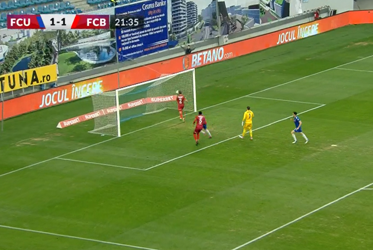 Jucătorul dorit de Becali a comis-o: eroare uriașă în primul meci al zilei din Liga 1