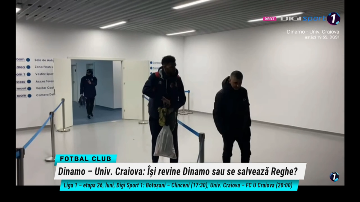 FOTO Noul jucător al lui FCSB, Edjouma, așteptat de Mache, după FCU Craiova - FC Botoșani