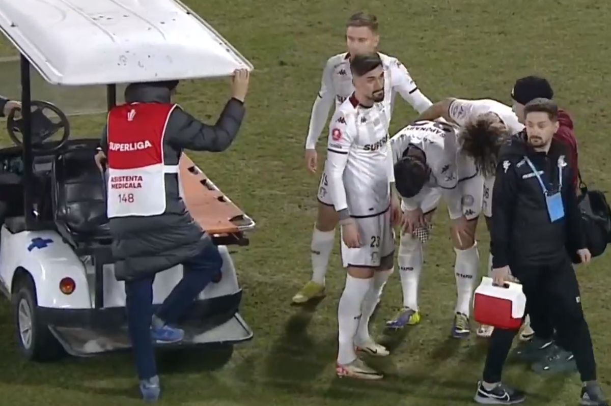 Cristian Săpunaru, accidentat în CFR Cluj - Rapid