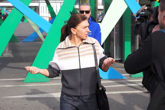 Simona Halep, pe 10 februarie, la aeroport