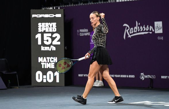 VAR în tenis :) » Un spectator l-a corectat pe arbitru în timpul meciului Anei Bogdan de la Transylvania Open