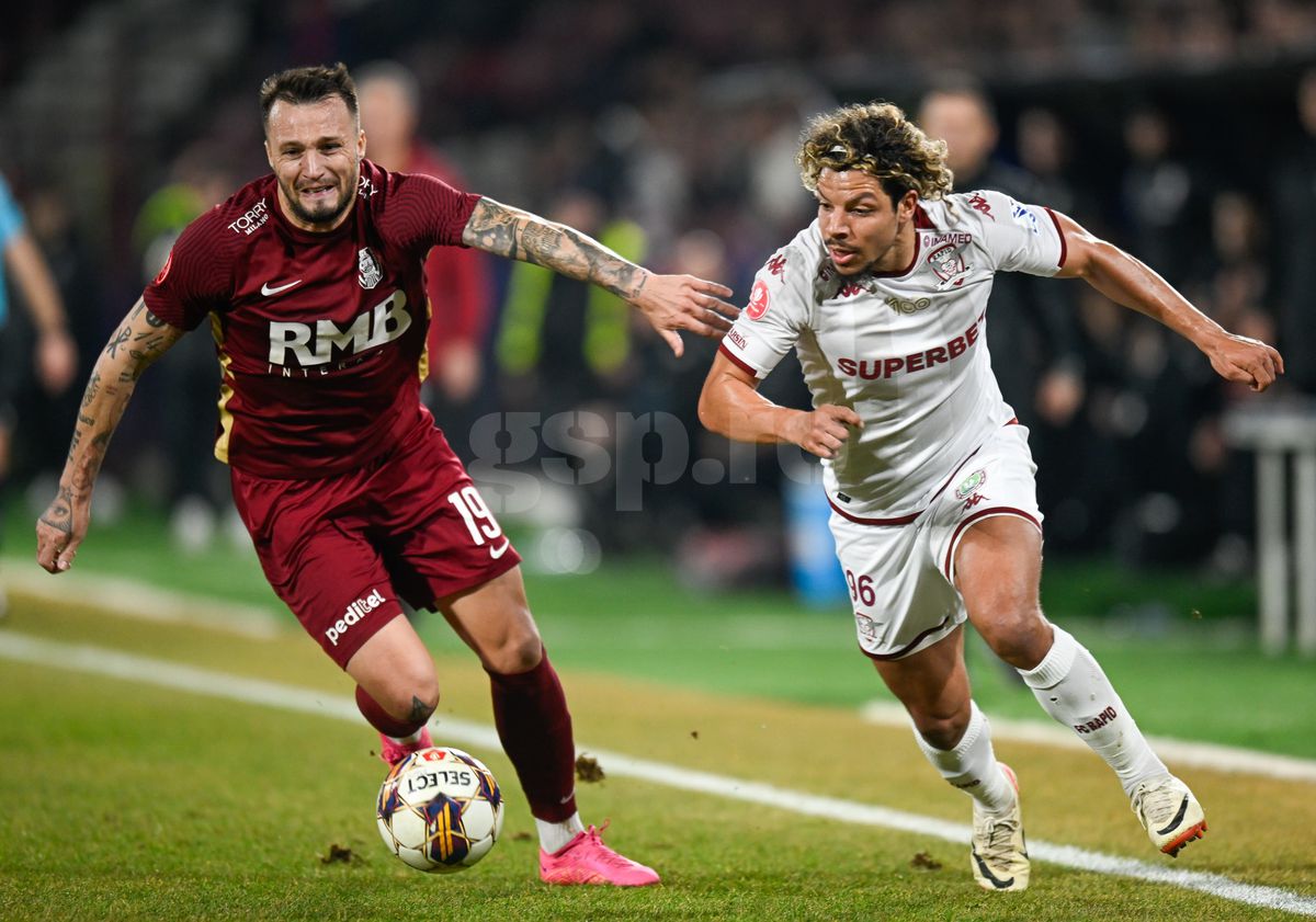 Fotbalistul dorit de Mutu la CFR Cluj, în tribune la înfrângerea cu Rapid » Cum l-au surprins reporterii GSP