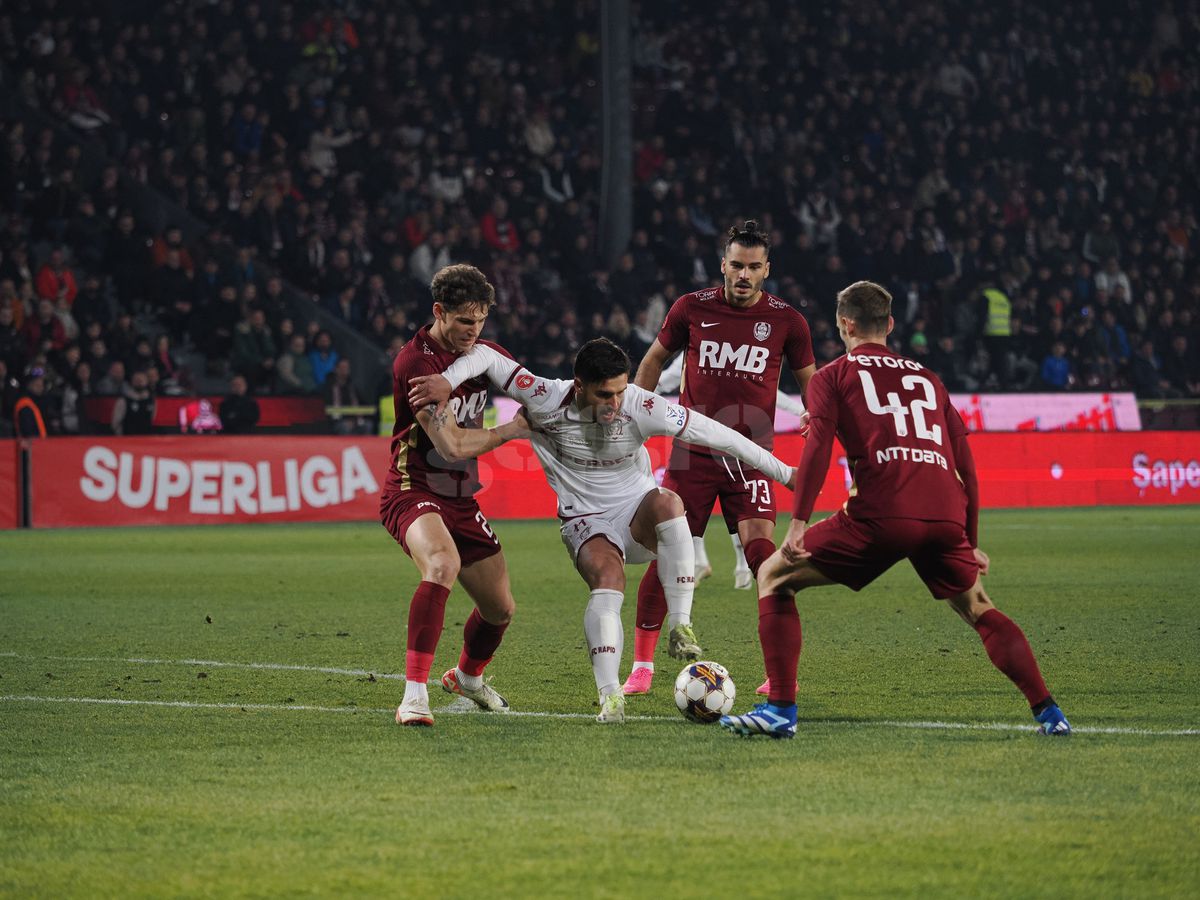 Fotbalistul dorit de Mutu la CFR Cluj, în tribune la înfrângerea cu Rapid » Cum l-au surprins reporterii GSP