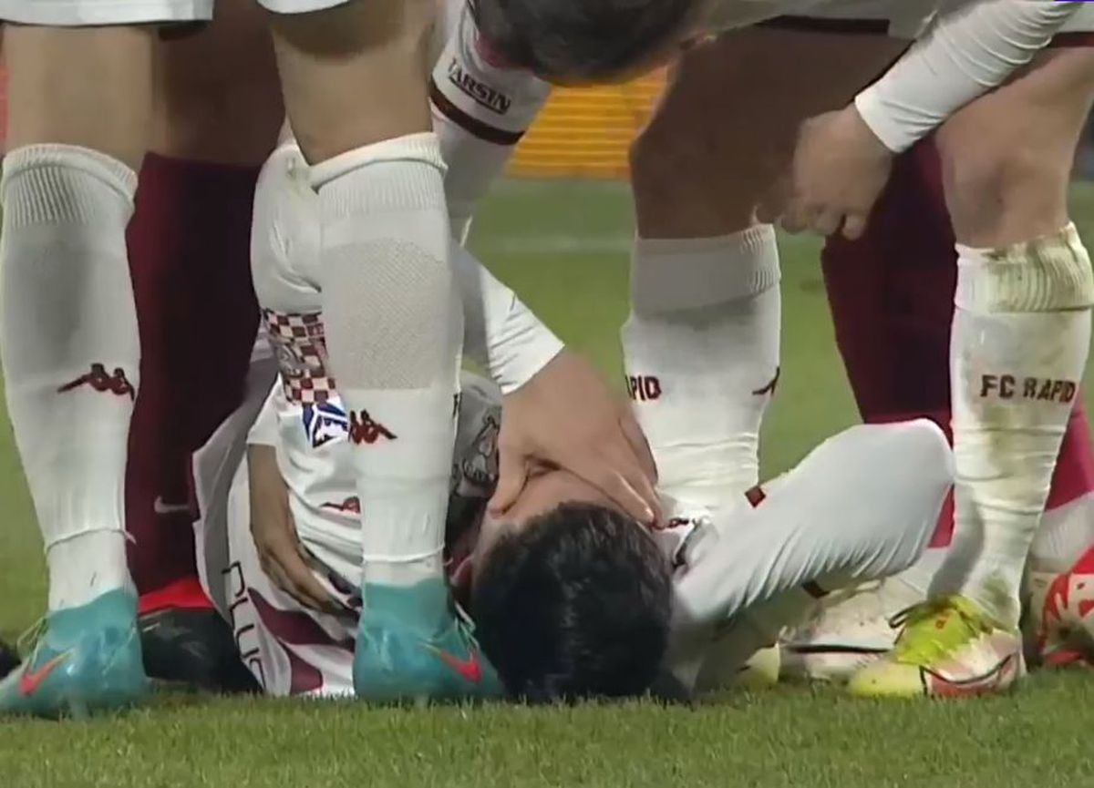 Cristi Săpunaru, prima reacție după accidentarea cu CFR Cluj » Când poate reveni căpitanul Rapidului