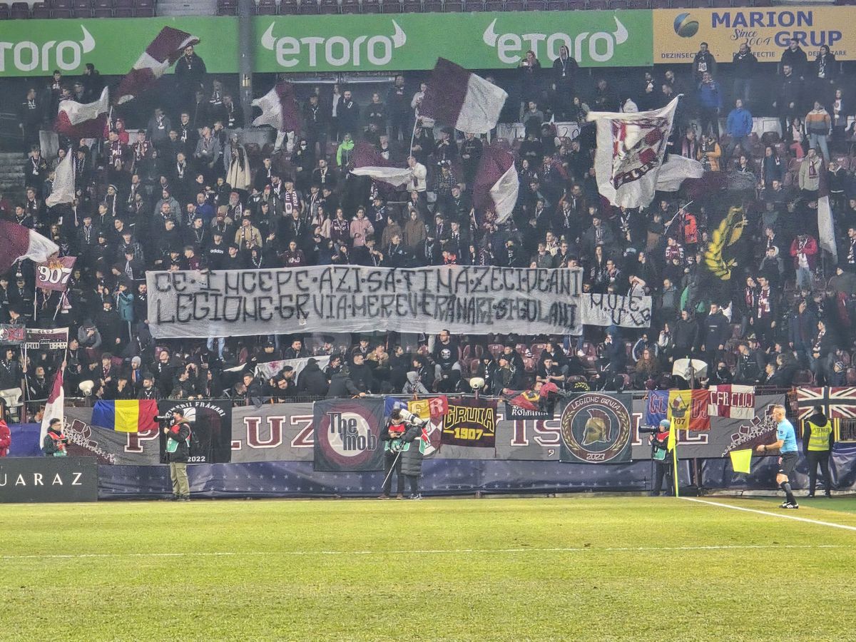 Fotbalistul dorit de Mutu la CFR Cluj, în tribune la înfrângerea cu Rapid » Cum l-au surprins reporterii GSP