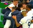 Radu Drăgușin, explozie de bucurie după Tottenham - Brighton 2-1
