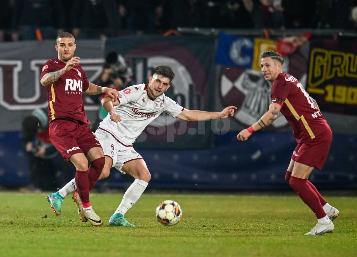 Cele mai spectaculoase imagini din CFR Cluj - Rapid, 10 februarie 2024