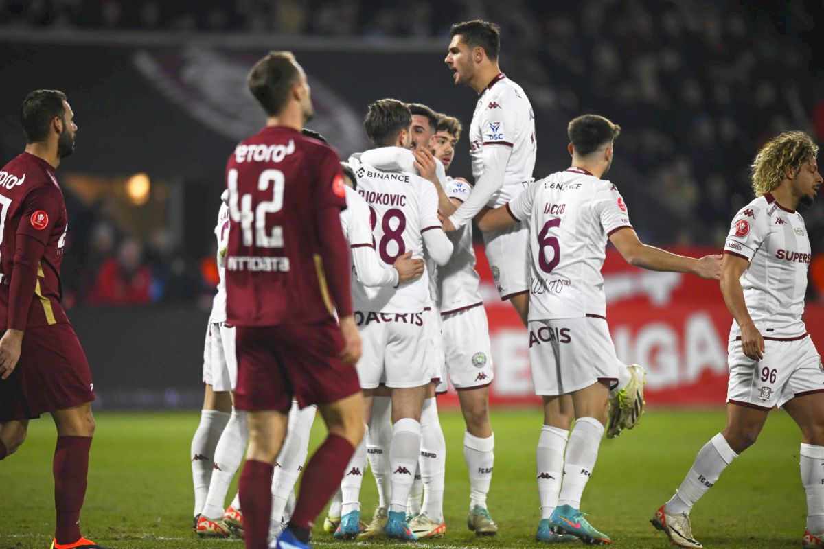 Rapid a bătut CFR Cluj cu propriile arme și devine principala urmăritoare a liderului FCSB! Clasamentul ACUM în lupta la titlu