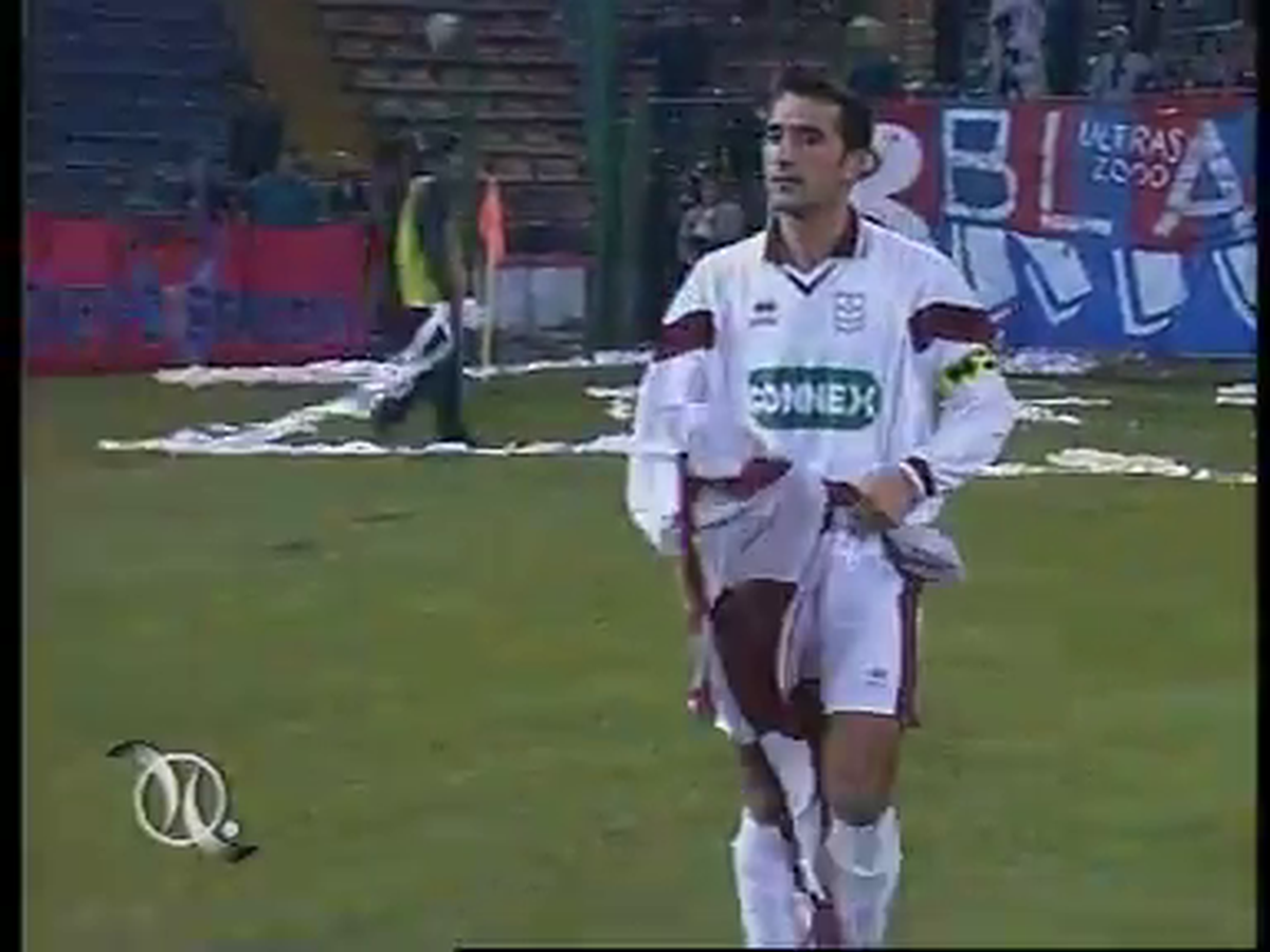 Răzvan Lucescu - steag Rapid vs Steaua, pe Ghencea