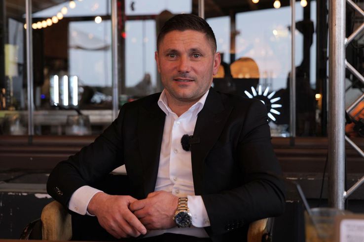 Sorin Frunză, în interviul acordat Gazetei la Galați / FOTO: Andrei Furnigă (GSP)