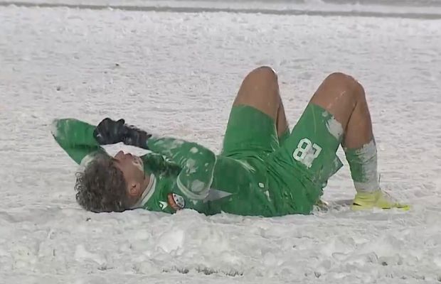 Fotbal în Ice Age » Imagini incredibile la meciul din Cupa României