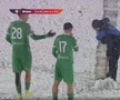 Dumbrăvița - FC Argeș, disputat pe zăpadă