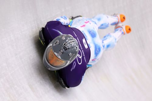 Vladyslav Heraskevych plănuia să utilizeze o cască pe care erau afișate imaginile unor sportivi decedați în războiul din Ucraina/Foto: Getty Images