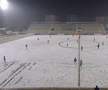 Dumbrăvița - FC Argeș, disputat pe zăpadă