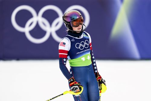 Mikaela Shiffrin la finalul slalomului FOTO Imago Images
