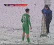Dumbrăvița - FC Argeș, disputat pe zăpadă