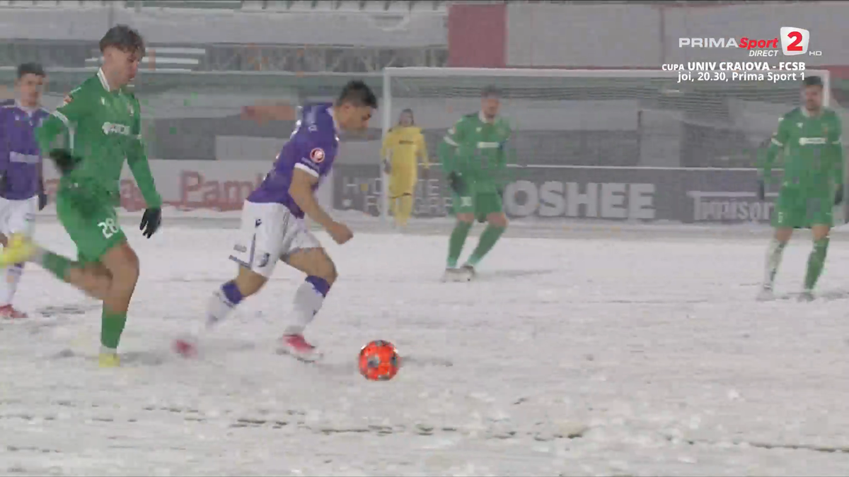Fotbal în Ice Age » Imagini incredibile la meciul din Cupa României