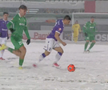 Dumbrăvița - FC Argeș, disputat pe zăpadă