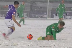 Ultima etapă a grupelor Cupei României Betano » Dumbrăvița - Argeș se joacă pe zăpadă