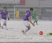 Fotbal în Ice Age » Imagini incredibile la meciul din Cupa României