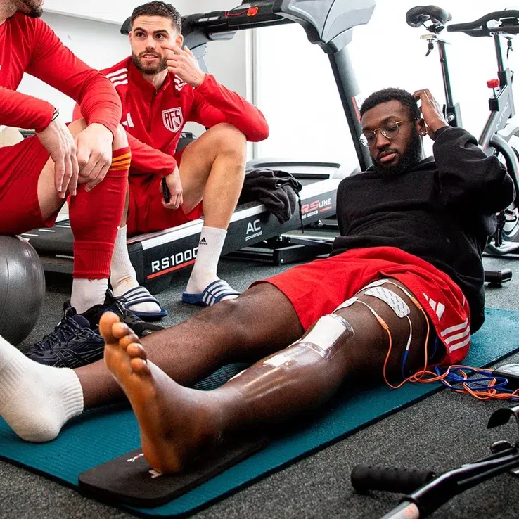 Antoine Baroan, accidentare groaznică în Sporting - AFS // FOTO: abola.pt