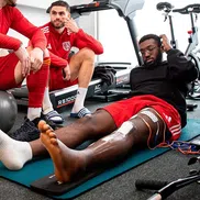 Antoine Baroan, accidentare groaznică în Sporting - AFS // FOTO: abola.pt